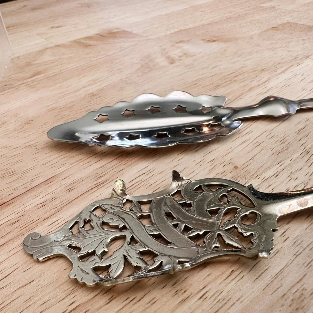 Absinthe Spoon Set La Muse Verte Drip Cup French Man Art Nouveau Sugar‎ Spoons